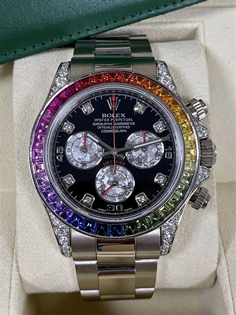 rolex daytona rainbow price|daytona rainbow Rolex for sale.